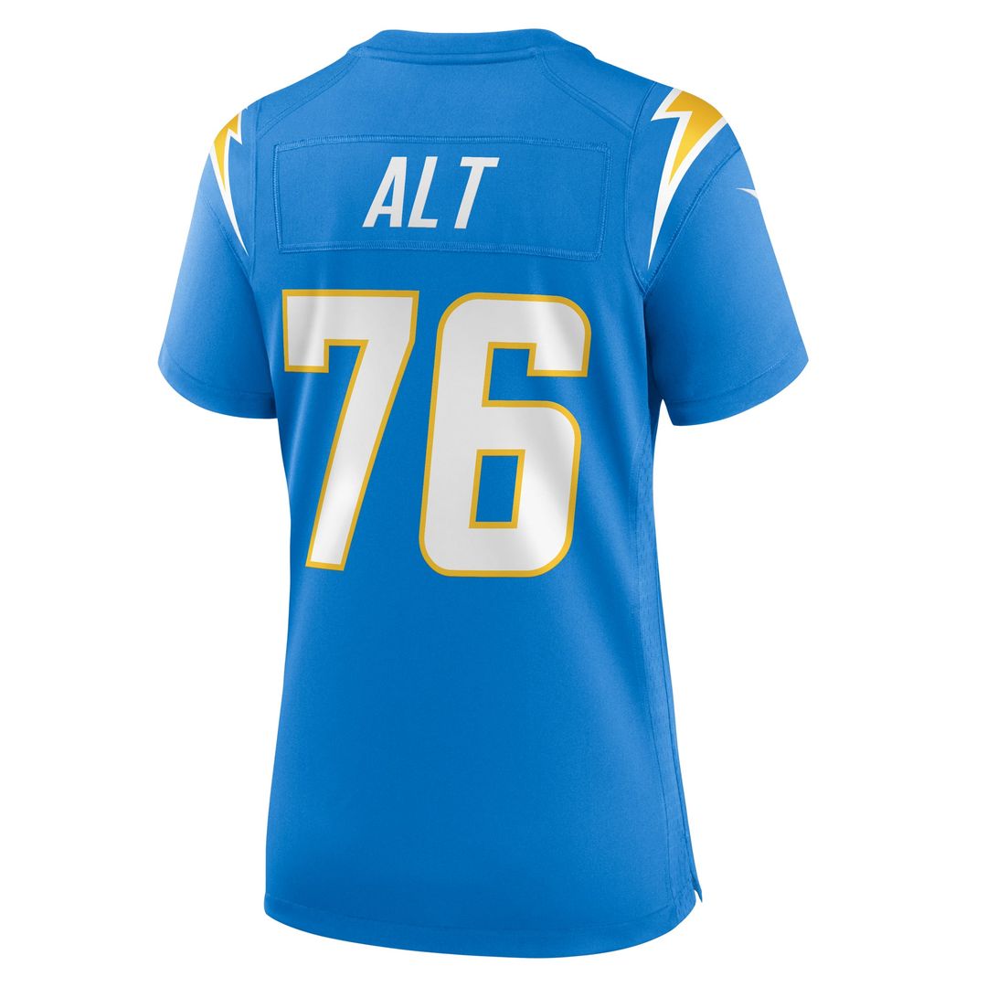 Joe Alt Los Angeles Chargers Women's Team Game Jersey - Powder Blue
