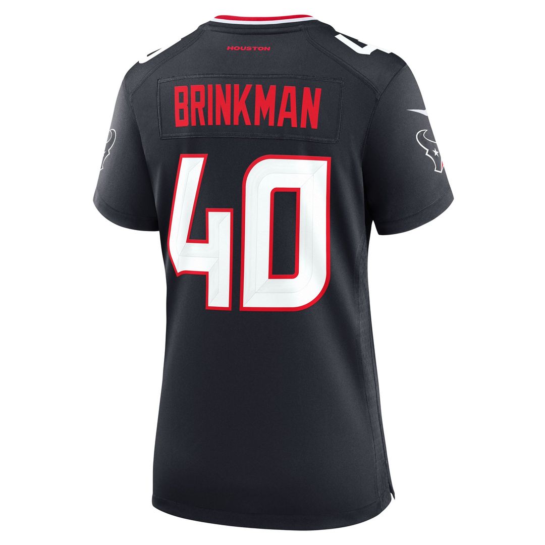 Austin Brinkman Houston Texans Women's Team Game Jersey - Navy