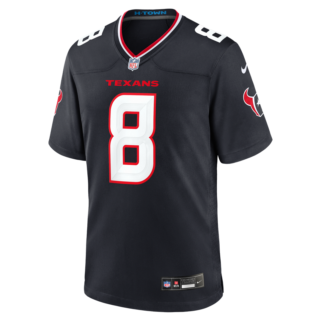 Cade Stover Houston Texans Team Game Jersey - Navy