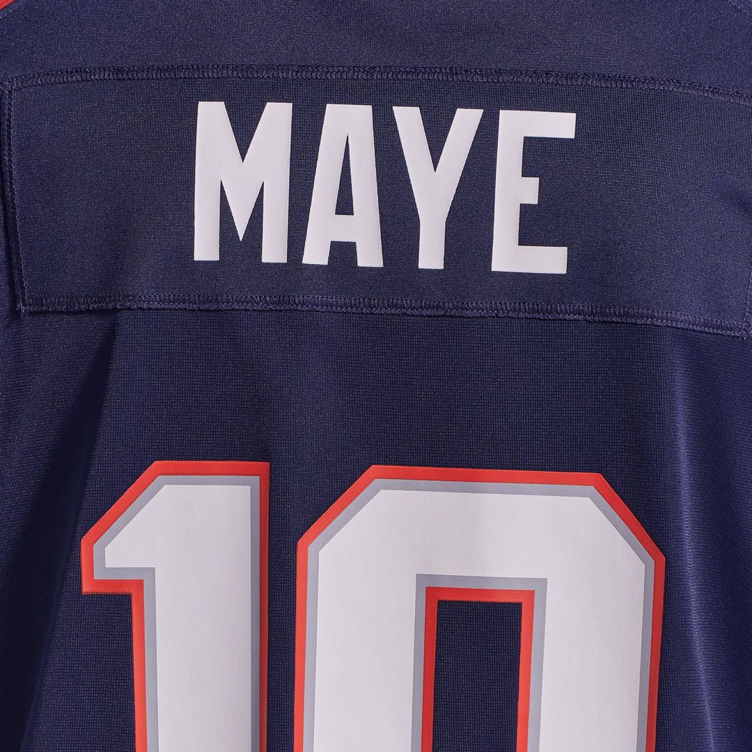 Drake Maye New England Patriots Player Game Jersey - White