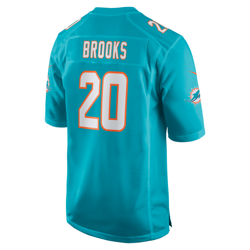 Jordyn Brooks Miami Dolphins Game Jersey - Aqua
