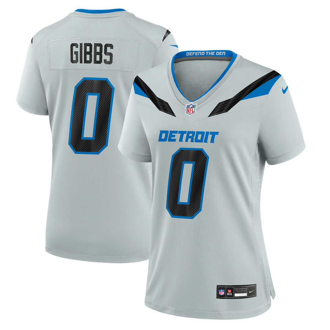 Jahmyr Gibbs Detroit Lions Women's 2026 Rivalries Collection Game Jersey - Silver