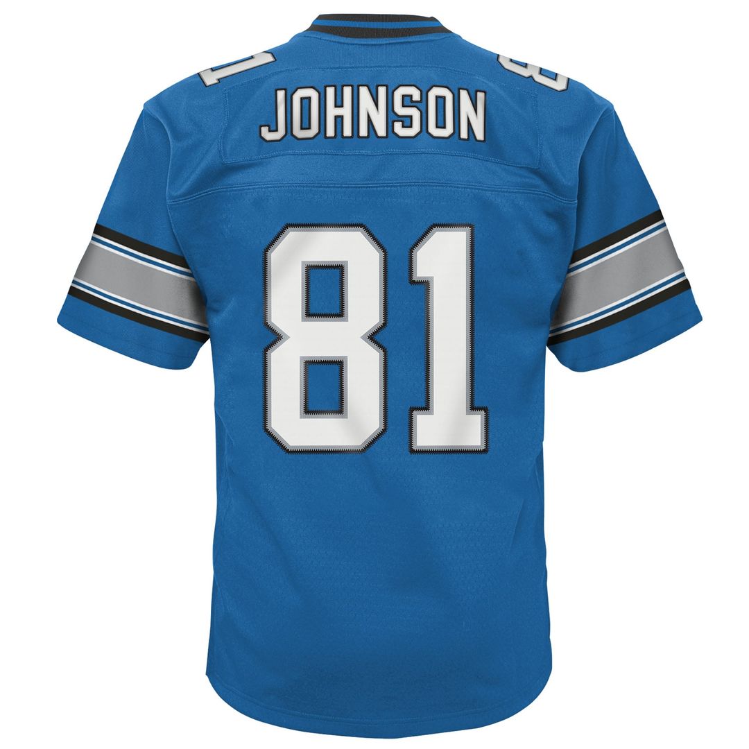 Calvin Johnson Detroit Lions Youth Legacy Replica Jersey - Blue