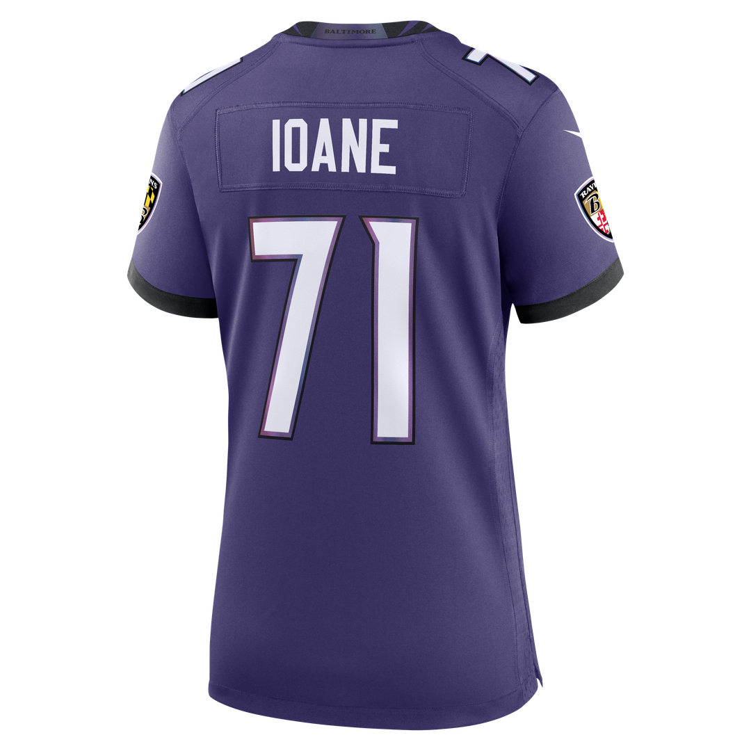 Olaivavega Ioane Baltimore Ravens Women's Team Game Jersey - Purple