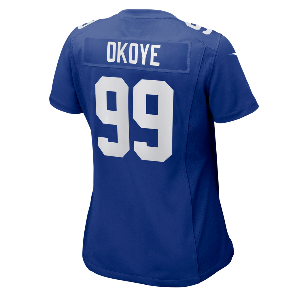 Basil Okoye New York Giants Women's Team Game Jersey - Royal