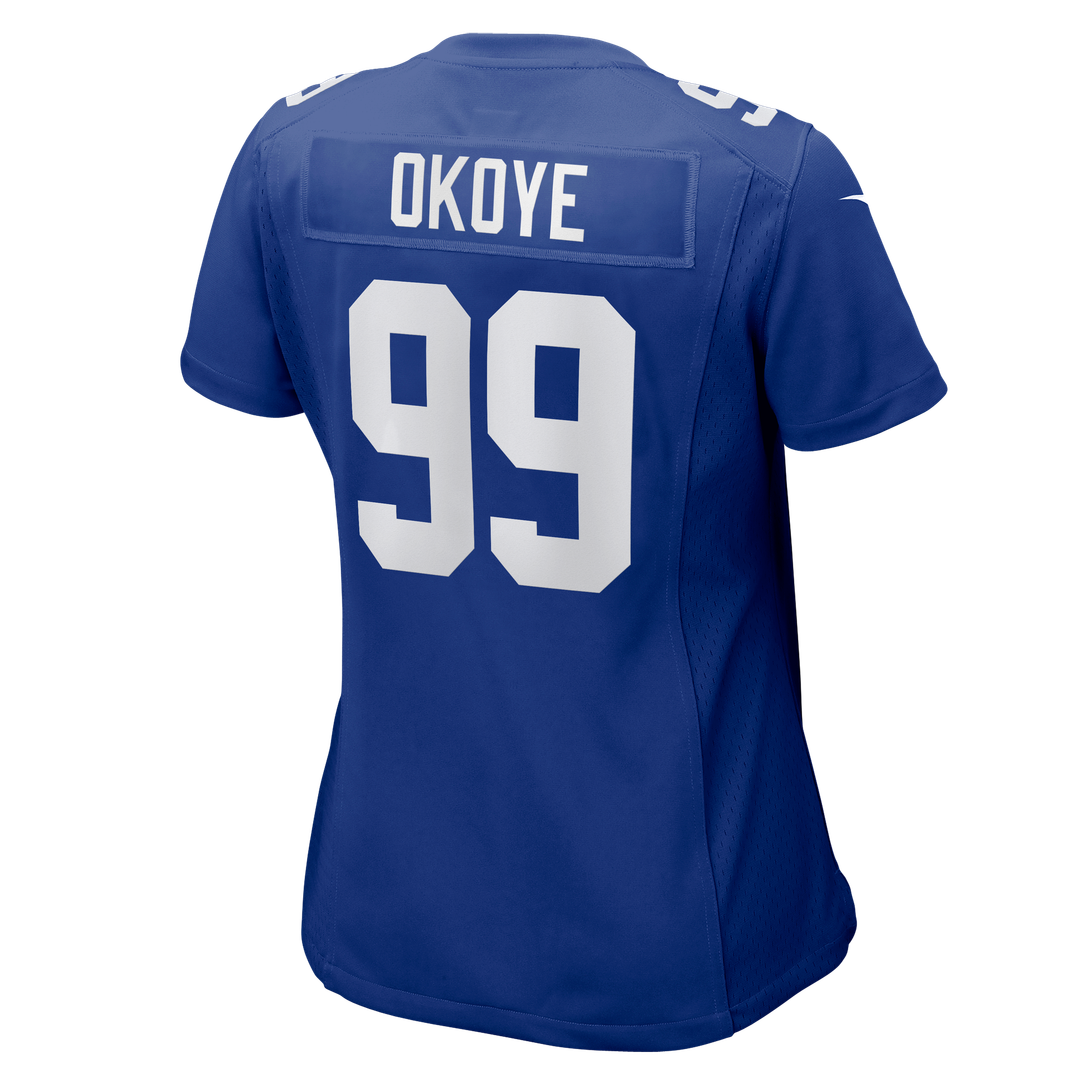 Basil Okoye New York Giants Women's Team Game Jersey - Royal