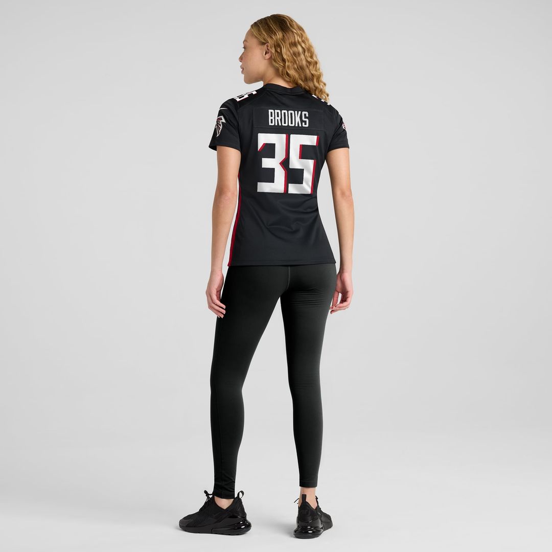 Natrone Brooks Atlanta Falcons Women's Team Game Jersey - Black