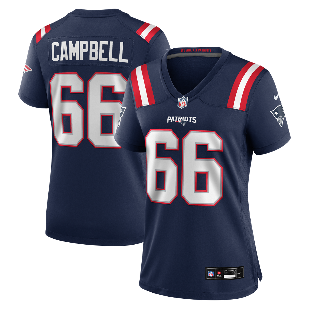Will Campbell New England Patriots Women's Team Game Jersey - Navy