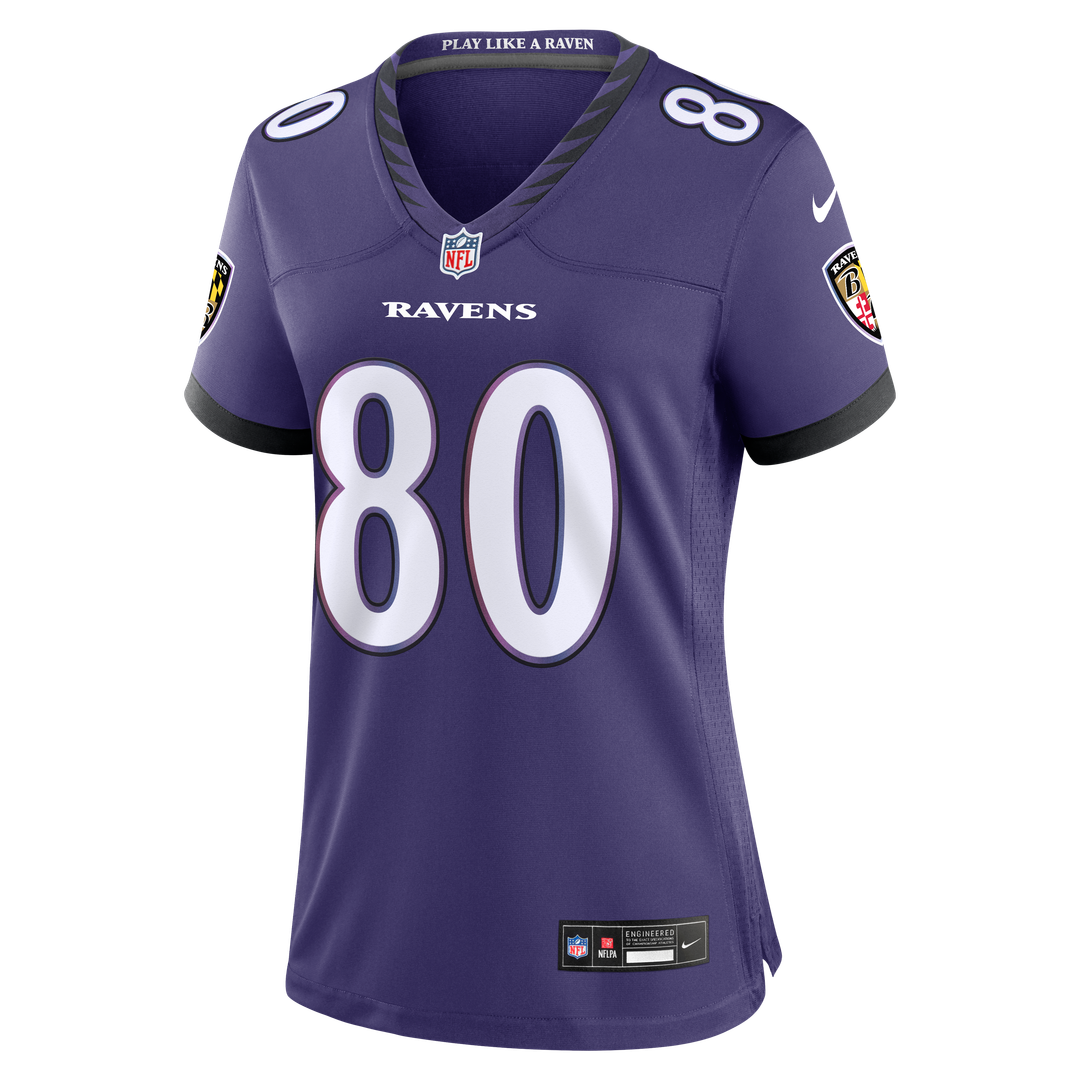 Durham Smythe Baltimore Ravens Women's Team Game Jersey - Purple