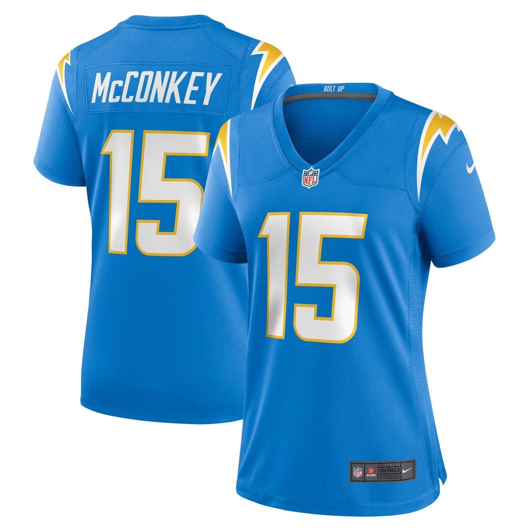 Ladd McConkey Los Angeles Chargers Women's Alternate Super Chargers Game Jersey - Navy