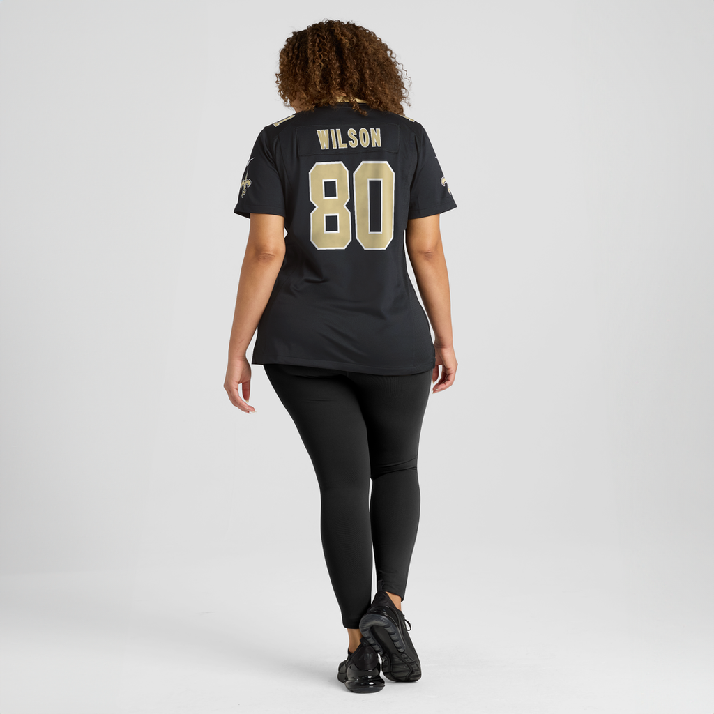 Zach Wilson New Orleans Saints Women's Team Game Jersey - Black