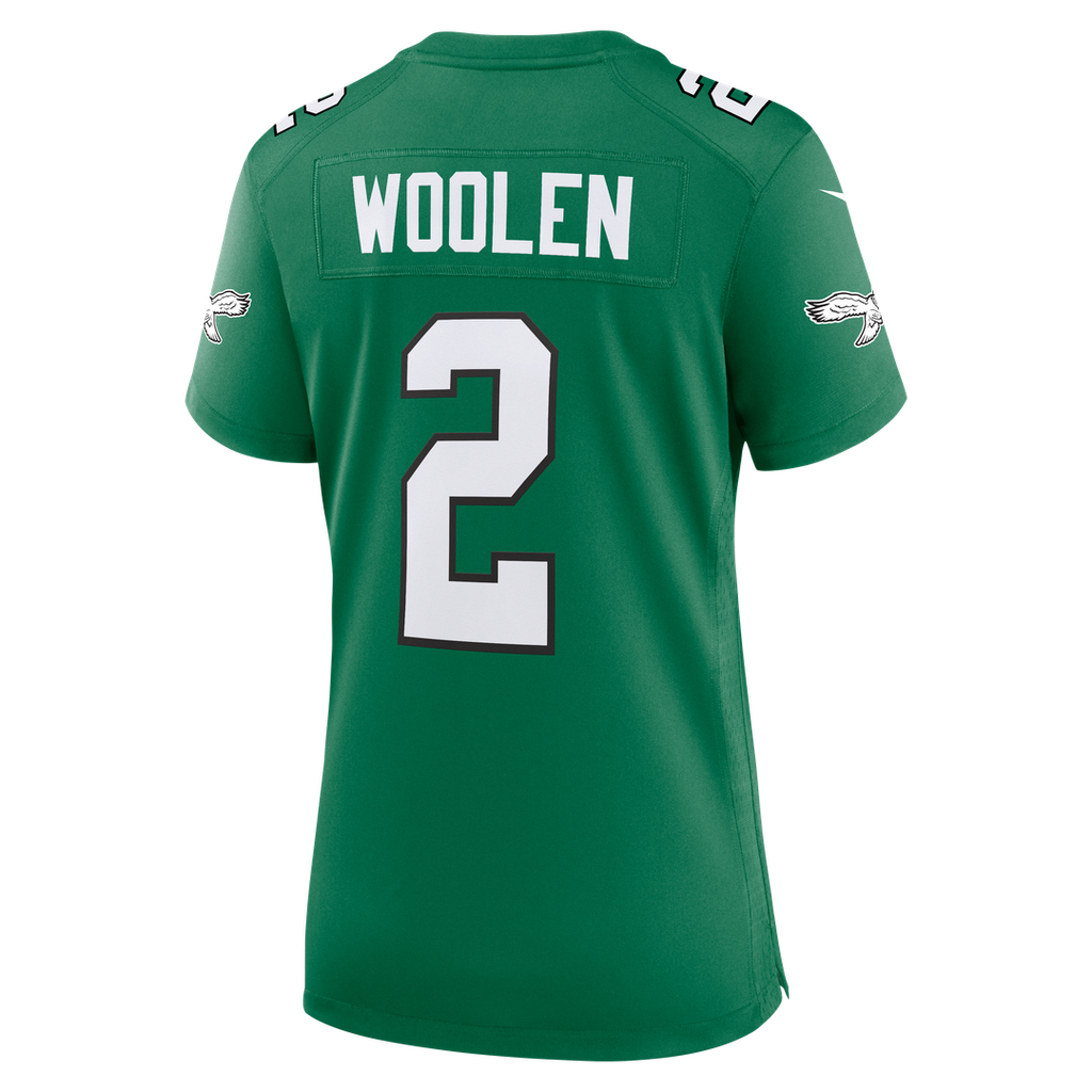 Tariq Woolen Philadelphia Eagles Women's Alternate Game Jersey - Kelly Green