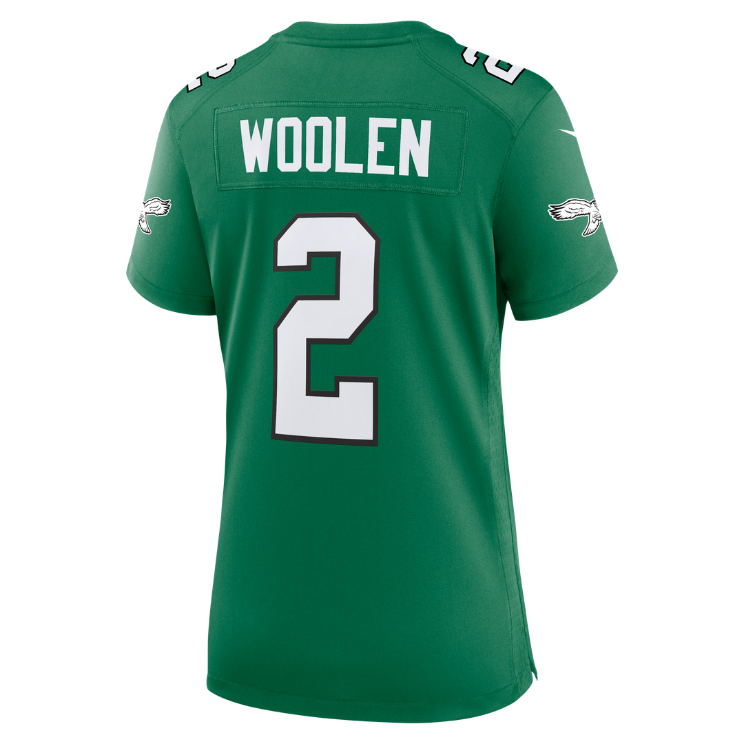 Tariq Woolen Philadelphia Eagles Women's Alternate Game Jersey - Kelly Green