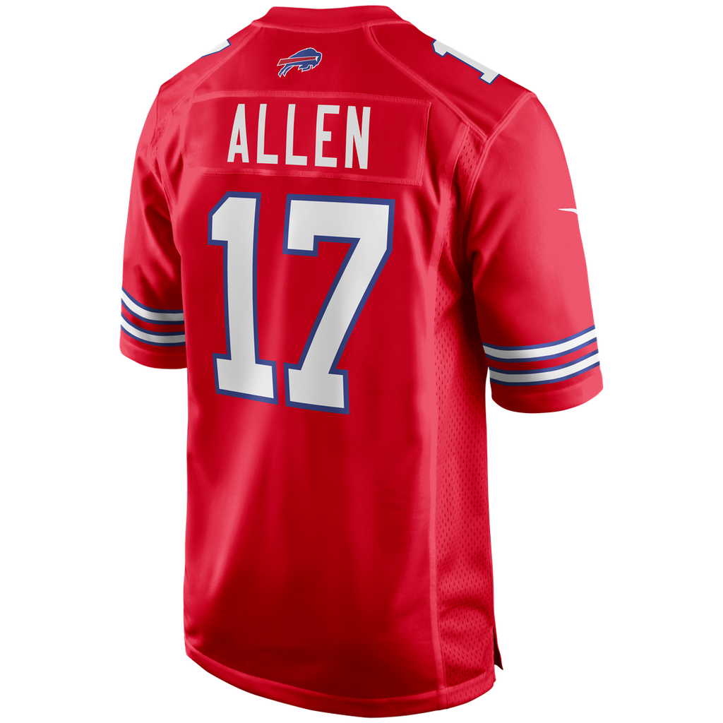 Josh Allen Buffalo Bills Alternate Game Player Jersey - Red