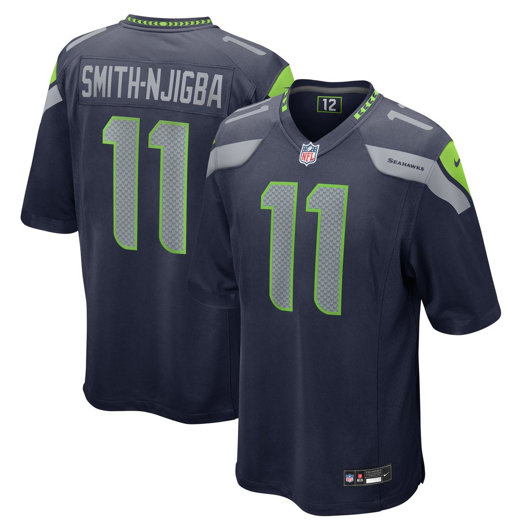 Jaxon Smith - Njigba Seattle Seahawks Game Jersey - College Navy