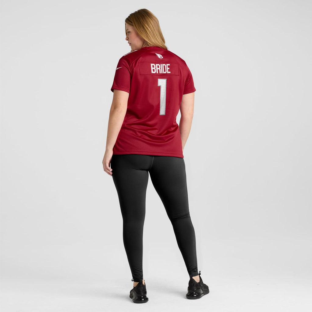 Number 1 Bride Arizona Cardinals Women's Game Jersey - Cardinal