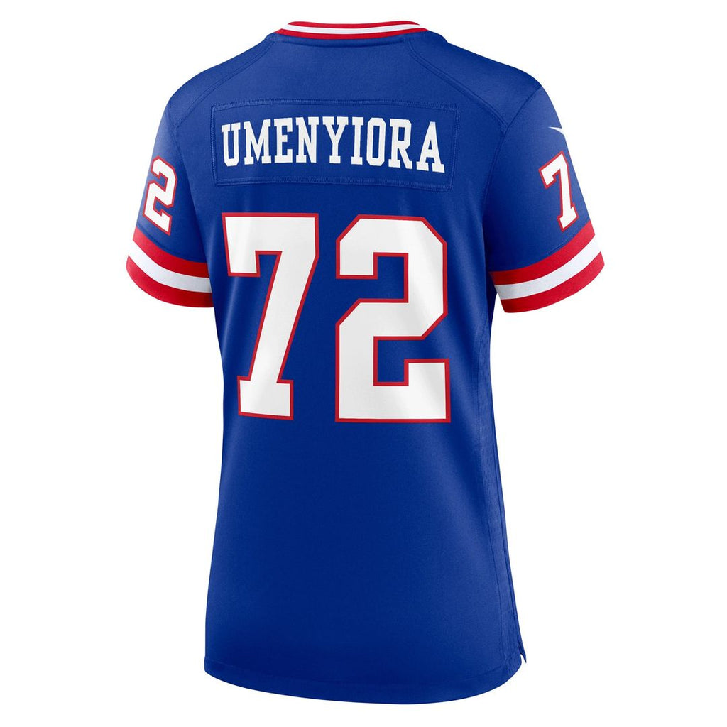 Osi Umenyiora New York Giants Women's Classic Retired Player Game Jersey - Royal