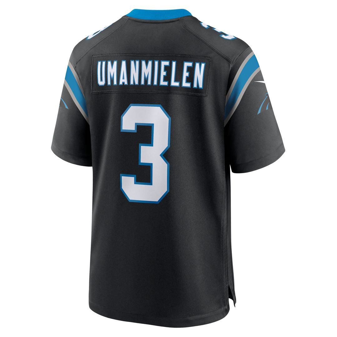 Princely Umanmielen Carolina Panthers Team Game Jersey - Black