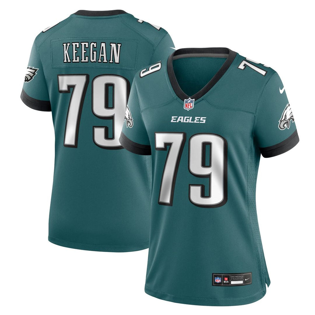 Trevor Keegan Philadelphia Eagles Women's Team Game Jersey - Midnight Green