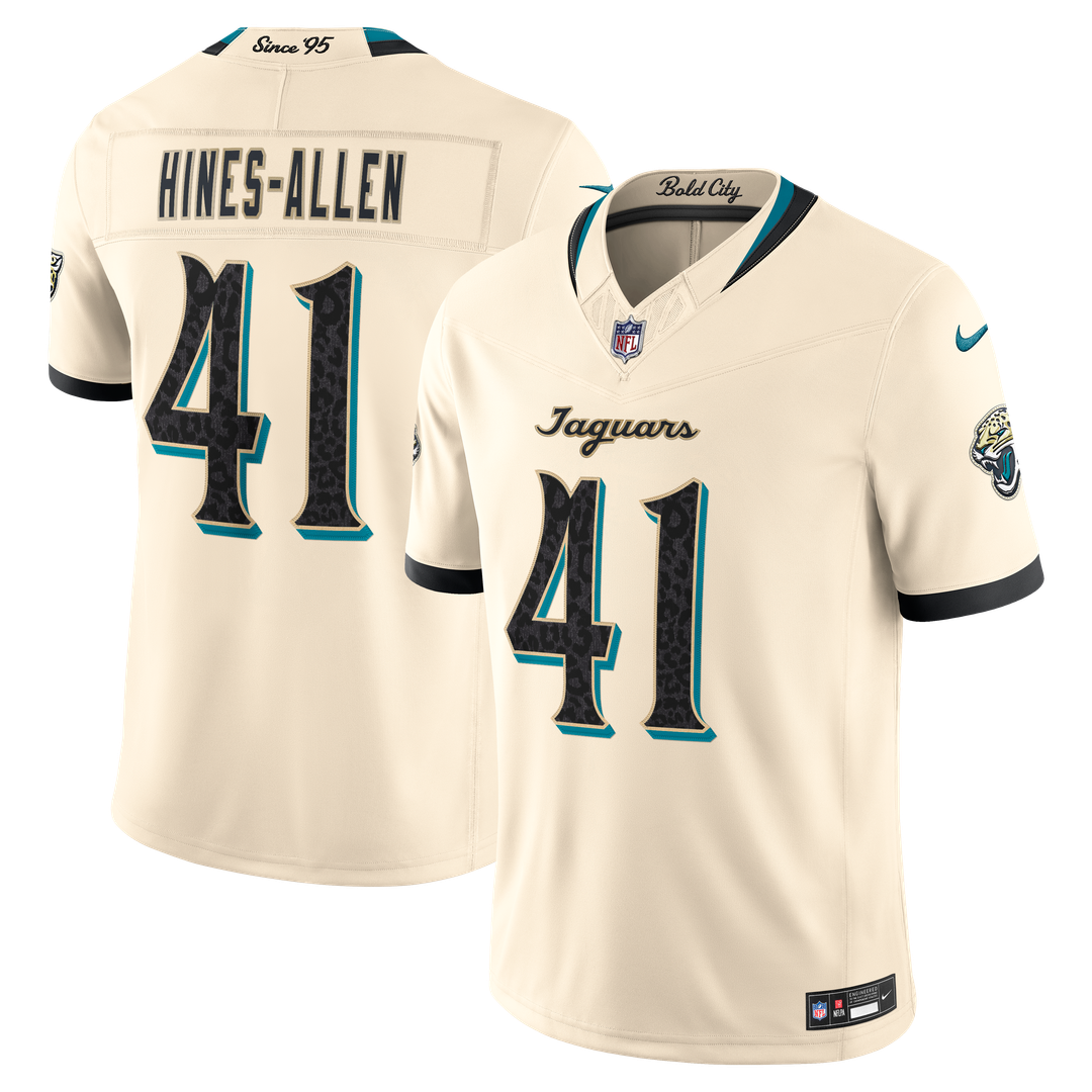 Josh Hines - Allen Jacksonville Jaguars 2026 Rivalries Collection Stitched Limited Jersey - Natural