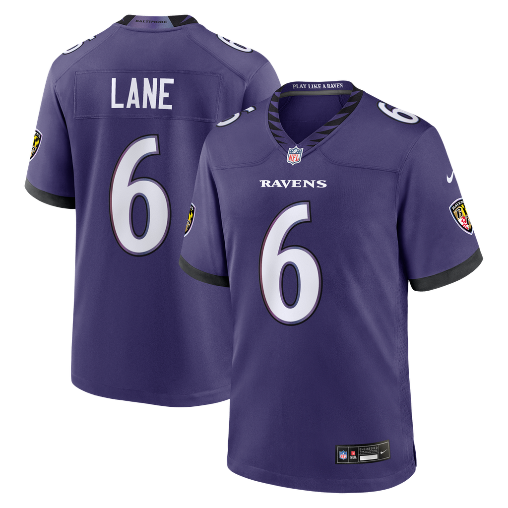 Ja'Kobi Lane Baltimore Ravens Team Game Jersey - Purple