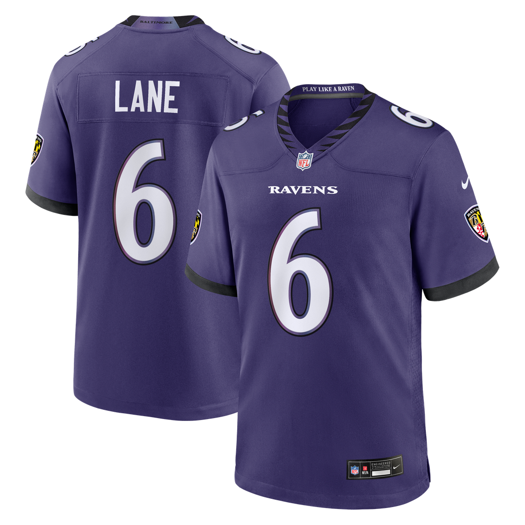 Ja'Kobi Lane Baltimore Ravens Team Game Jersey - Purple