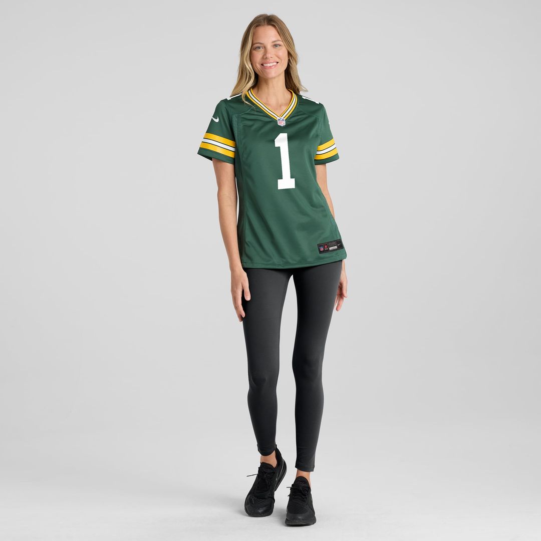 Number 1 Bride Green Bay Packers Women's Game Jersey - Green