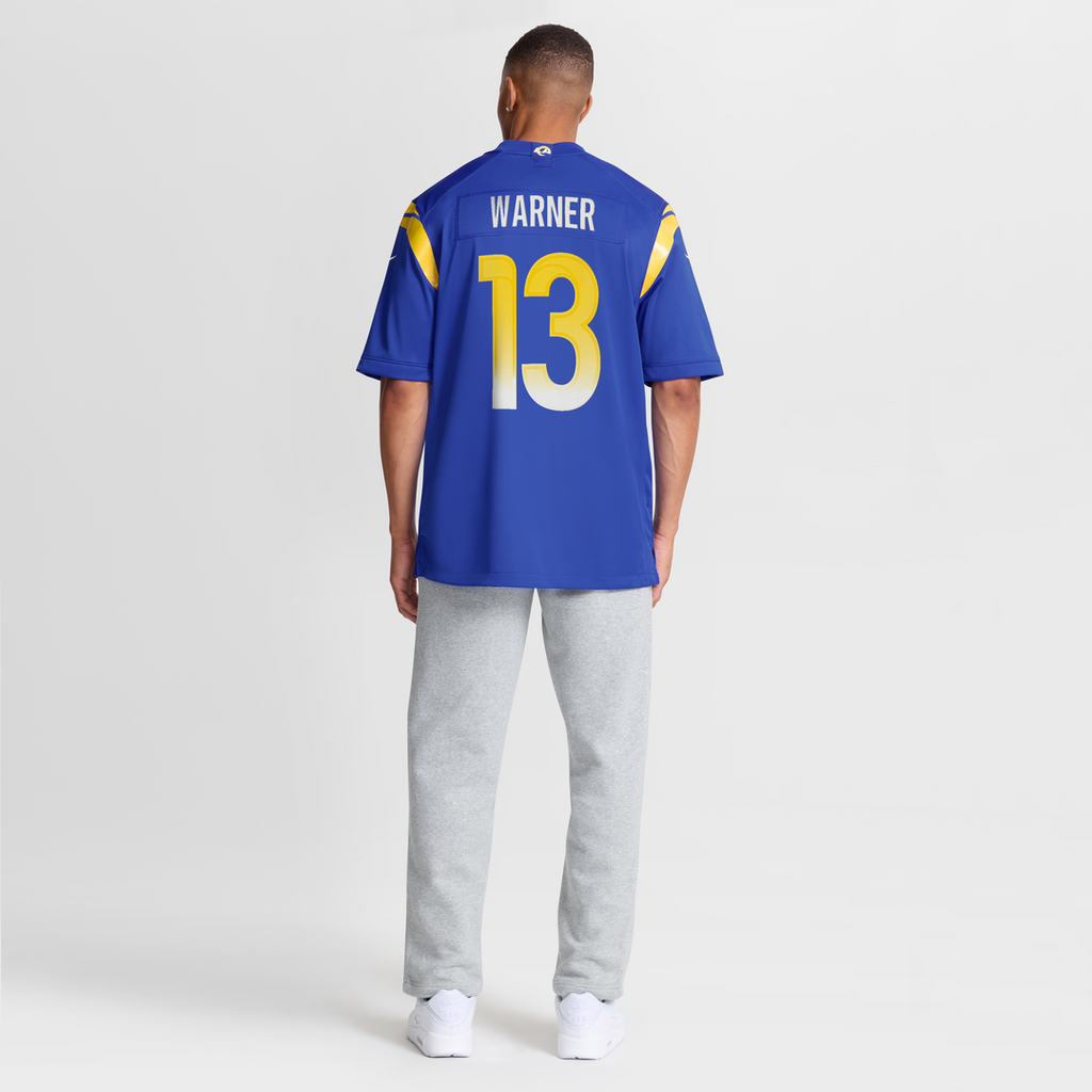 Kurt Warner Los Angeles Rams Game Retired Player Jersey - Royal