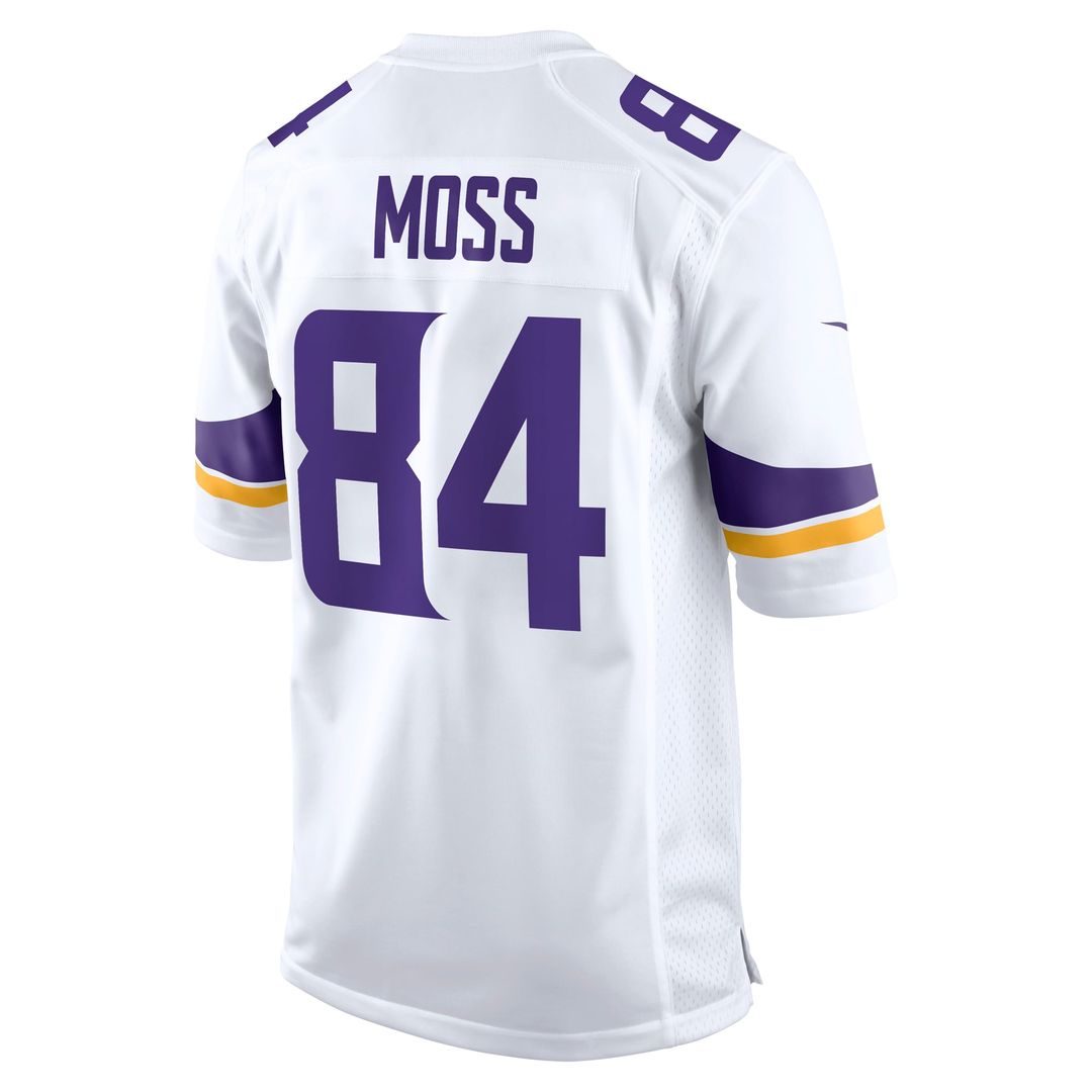 Randy Moss Minnesota Vikings Game Retired Player Jersey - Purple