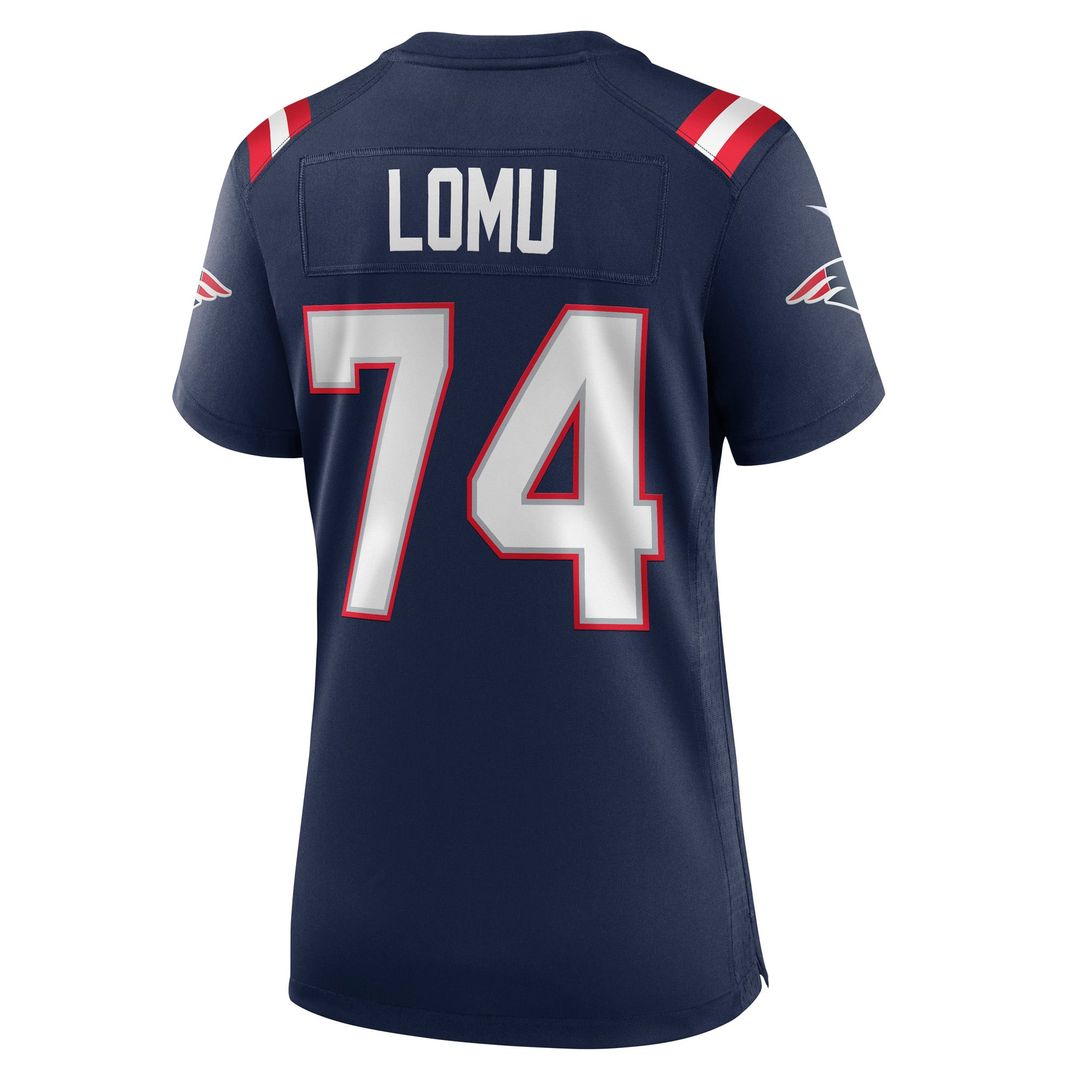 Caleb Lomu New England Patriots Women's Team Game Jersey - Navy