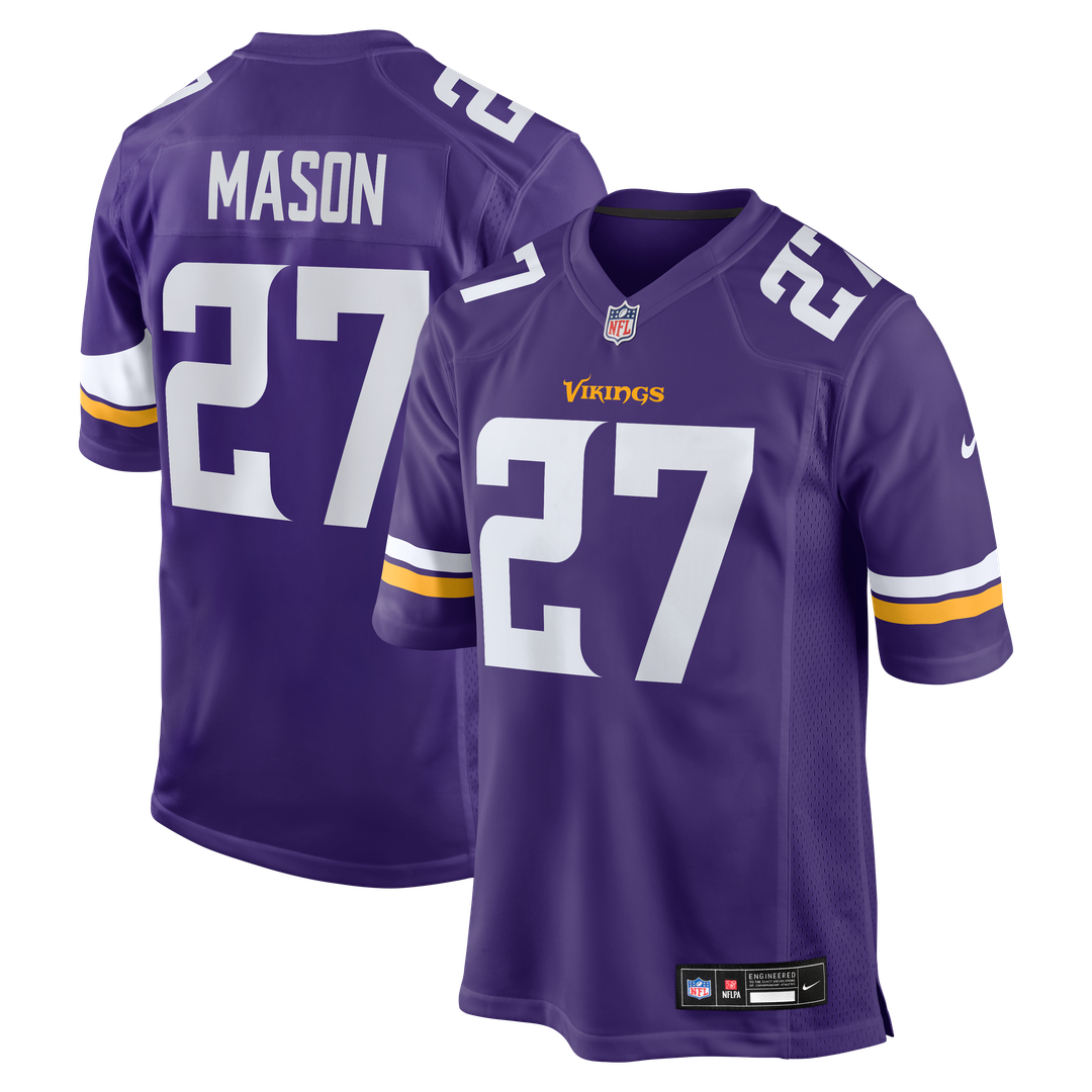 Jordan Mason Minnesota Vikings Team Game Jersey - Purple