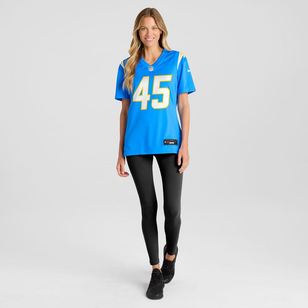 Tuli Tuipulotu Los Angeles Chargers Women's Team Game Jersey - Powder Blue
