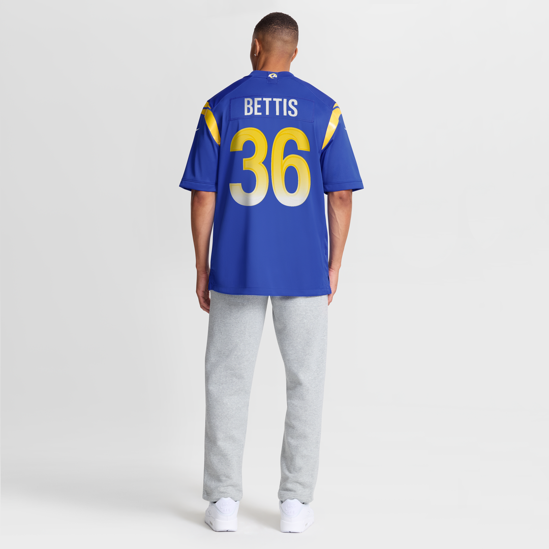Jerome Bettis Los Angeles Rams Game Retired Player Jersey - Royal