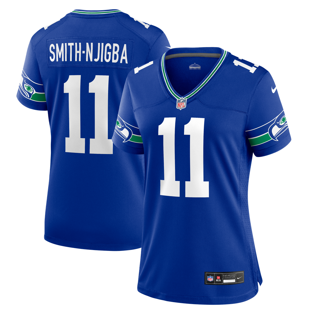 Jaxon Smith - Njigba Seattle Seahawks Women's Game Jersey - College Navy