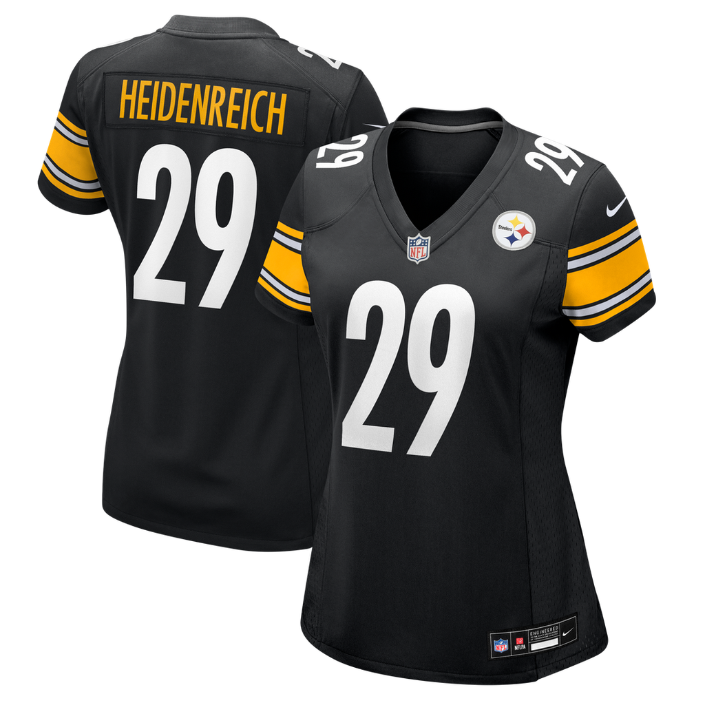 Eli Heidenreich Pittsburgh Steelers Women's Team Game Jersey - Black