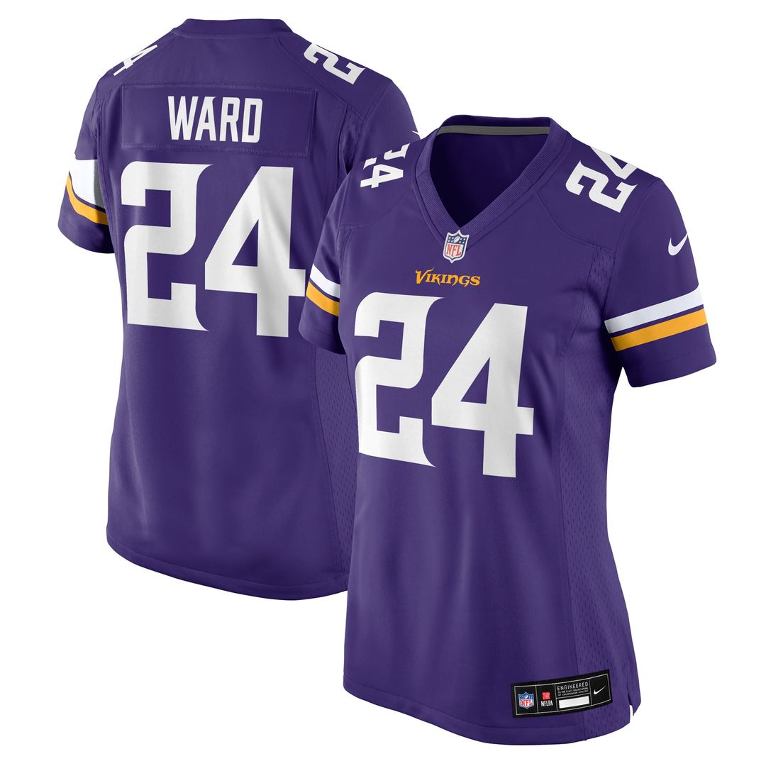 Jay Ward Minnesota Vikings Women's Team Game Jersey - Purple