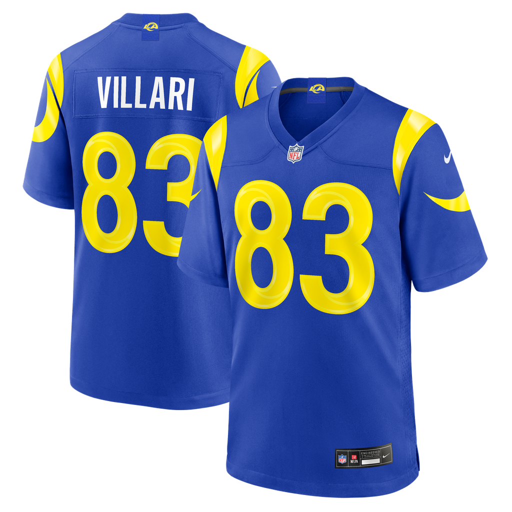 Dan Villari Los Angeles Rams Team Game Jersey - Royal