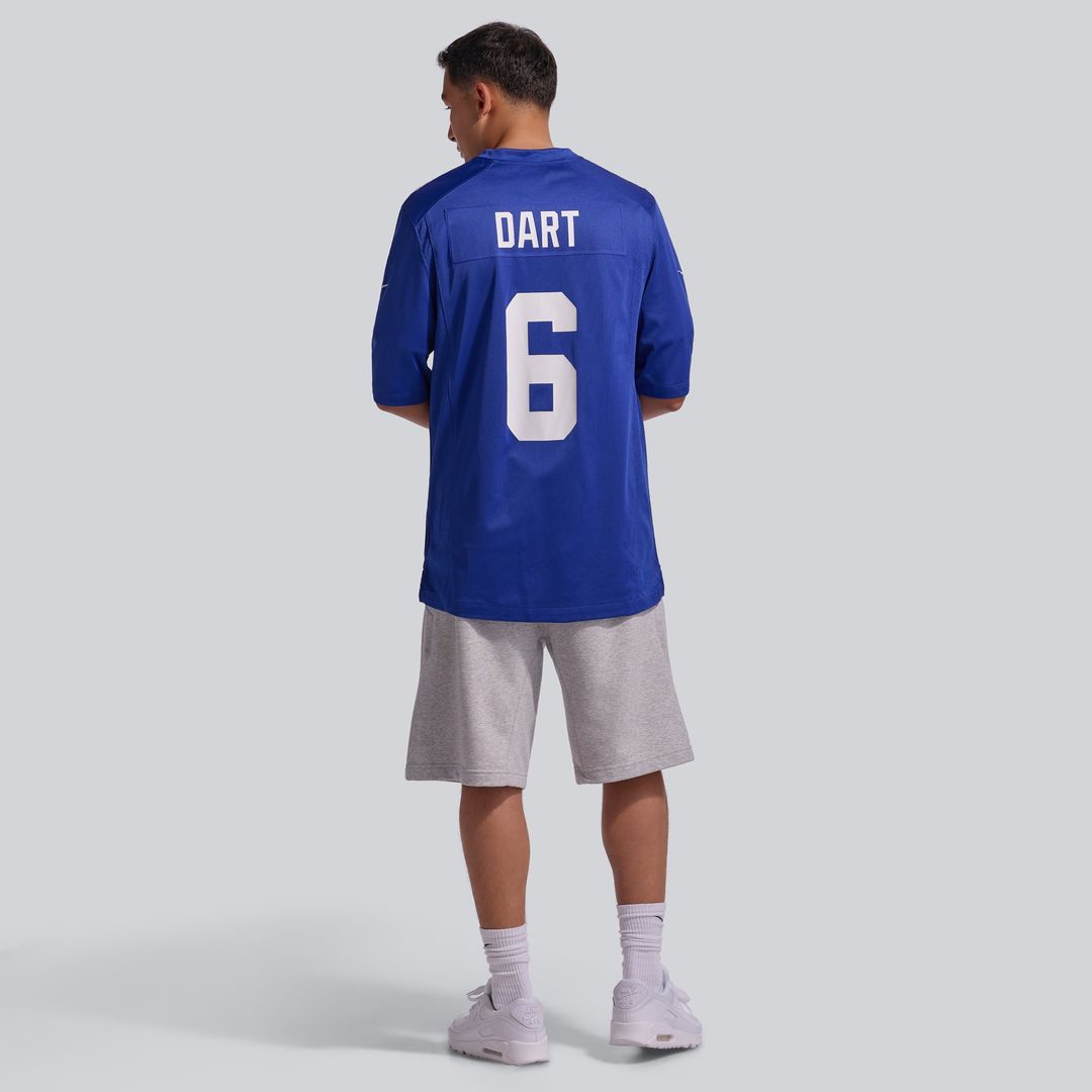 Jaxson Dart New York Giants Alternate Century Red Game Jersey - Red