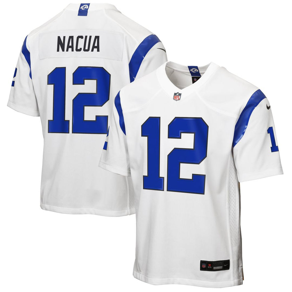 Puka Nacua Los Angeles Rams Youth Fearsome White Game Jersey