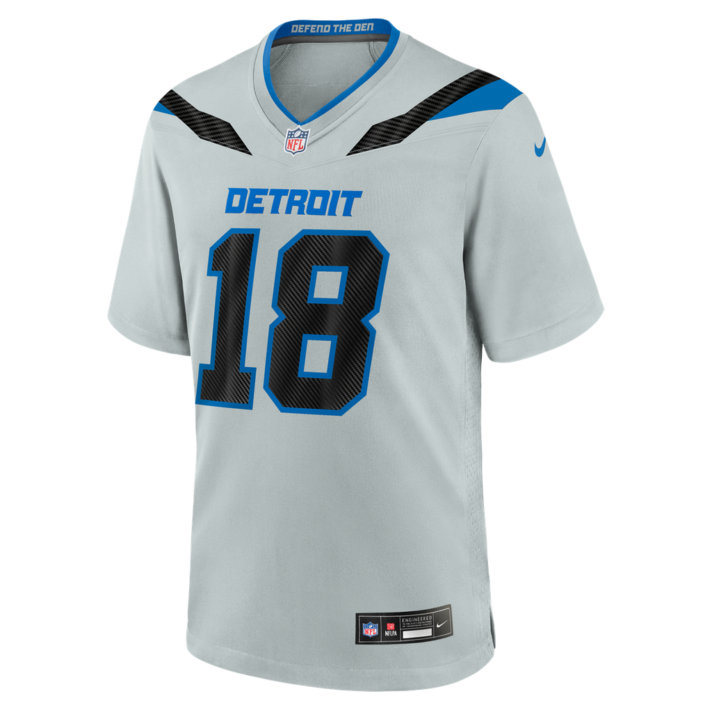 Isaac TeSlaa Detroit Lions 2026 Rivalries Collection Game Jersey - Silver