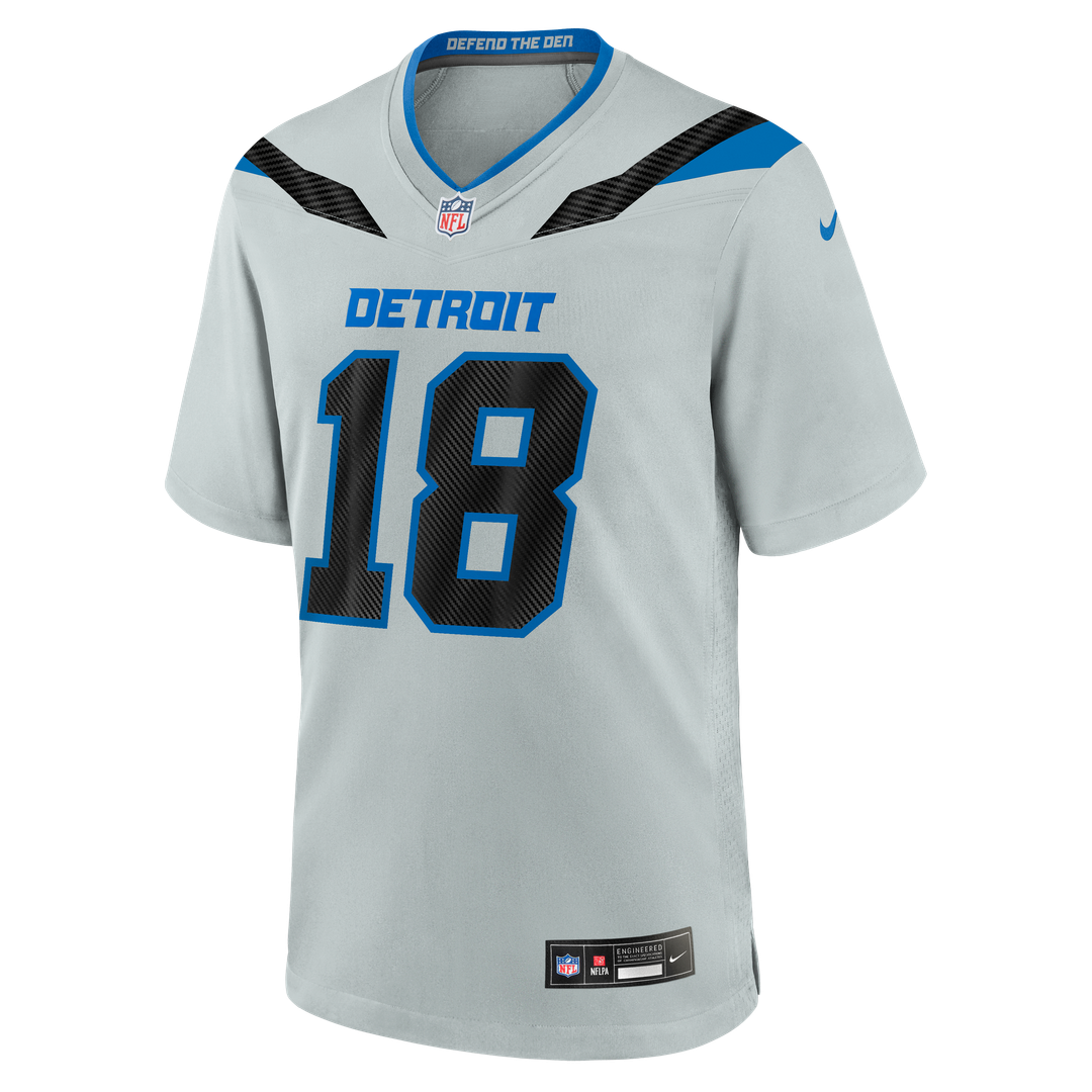 Isaac TeSlaa Detroit Lions 2026 Rivalries Collection Game Jersey - Silver