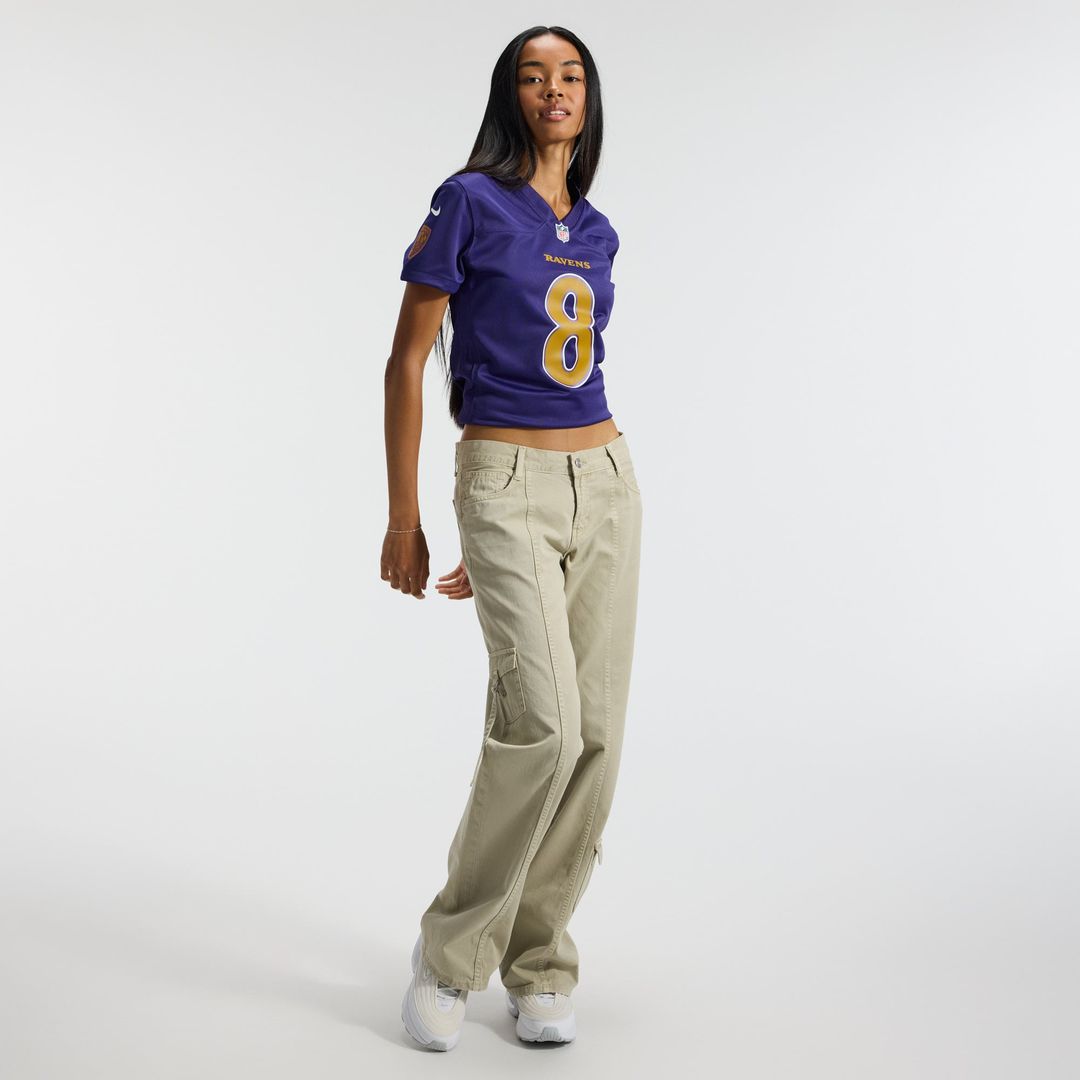 Lamar Jackson Baltimore Ravens Women's Alternate Game Jersey - Purple
