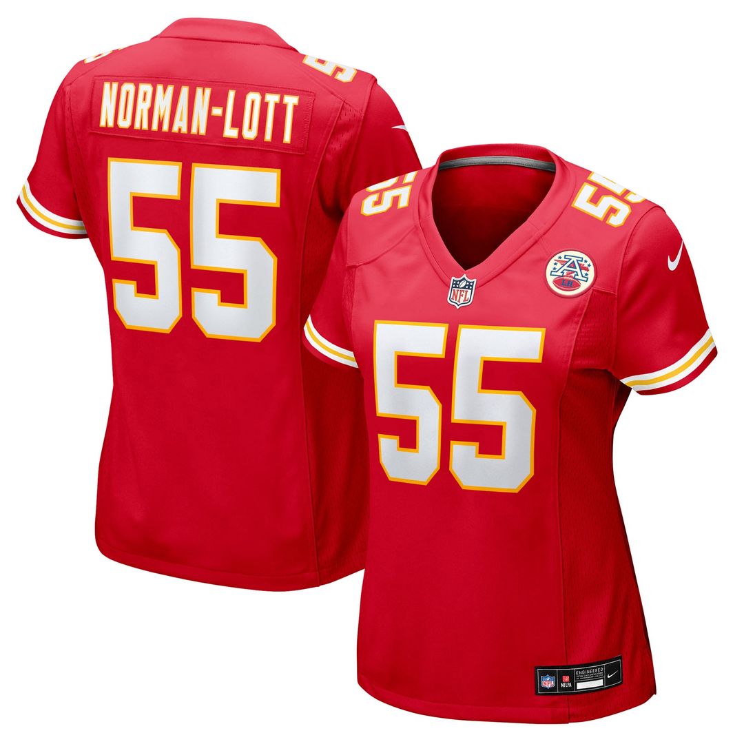 Omarr Norman - Lott Kansas City Chiefs Women's Team Game Jersey - Red