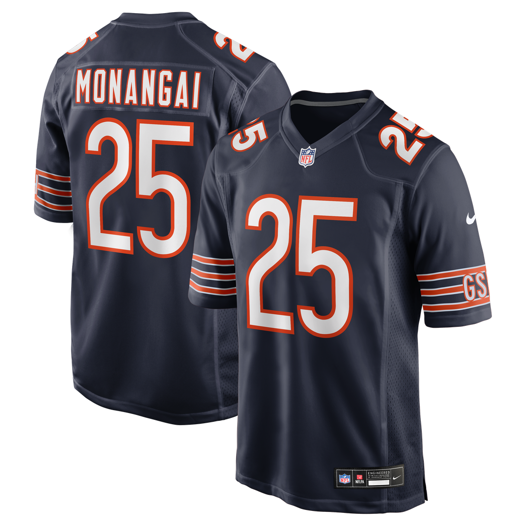 Kyle Monangai Chicago Bears Team Game Jersey - Navy