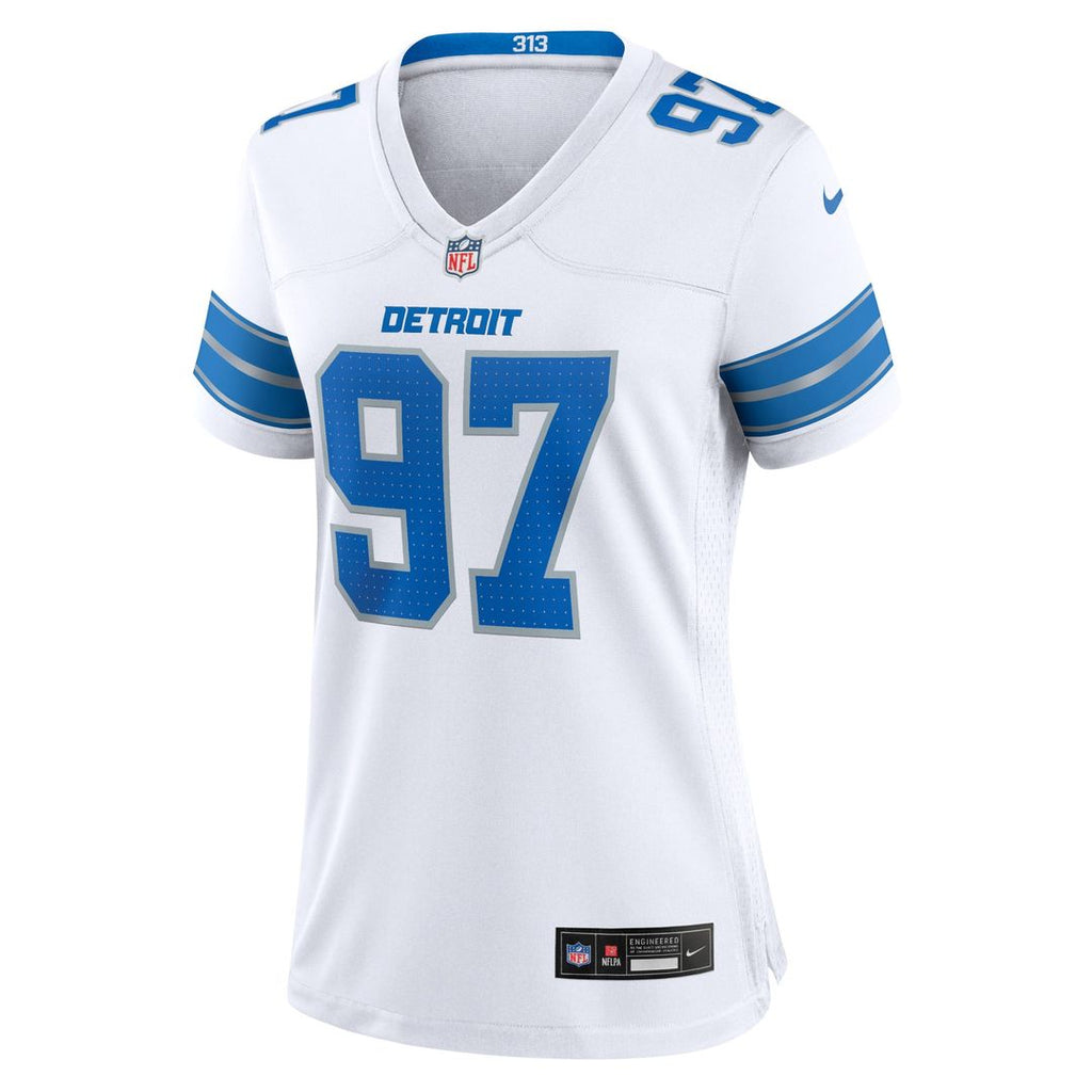 Aidan Hutchinson Detroit Lions Women's 2nd Alternate Game Jersey - Black