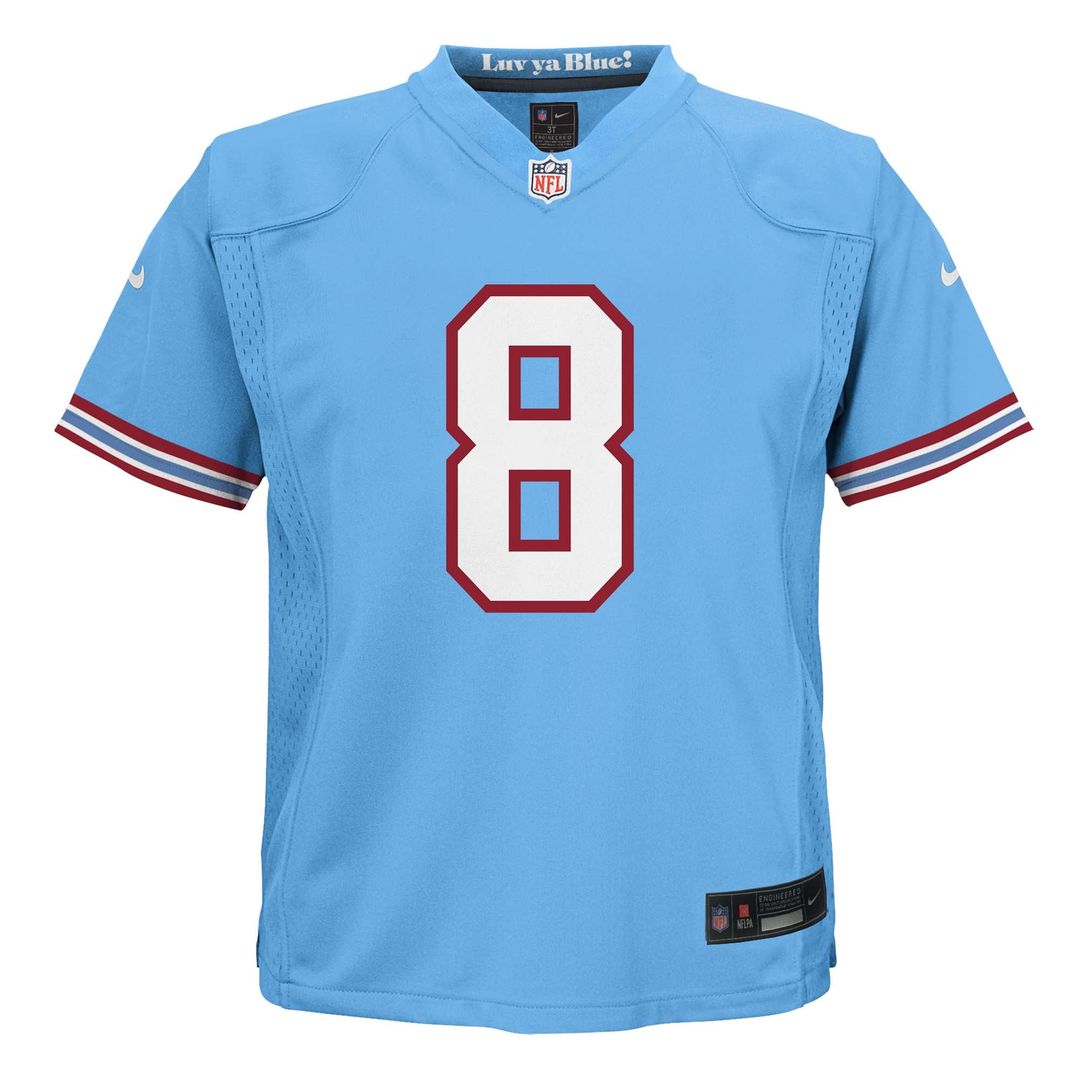 Will Levis Tennessee Titans Toddler Alternate Oilers Throwback Game Jersey - Light Blue