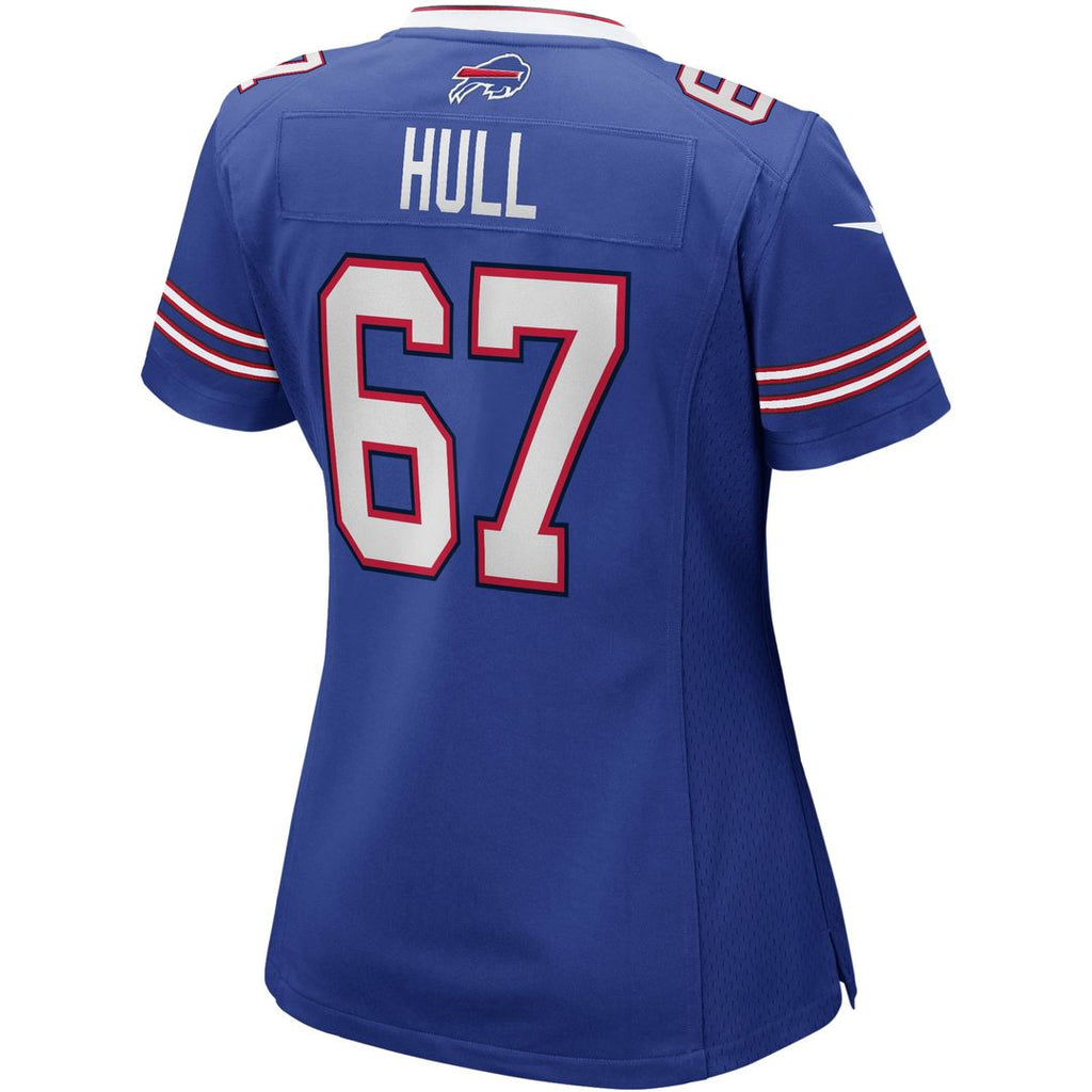 Kent Hull Buffalo Bills Women's Game Retired Player Jersey - Royal
