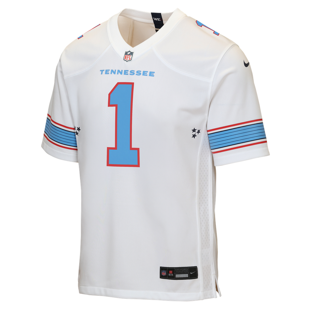 Cameron Ward Tennessee Titans Youth Game Jersey - White