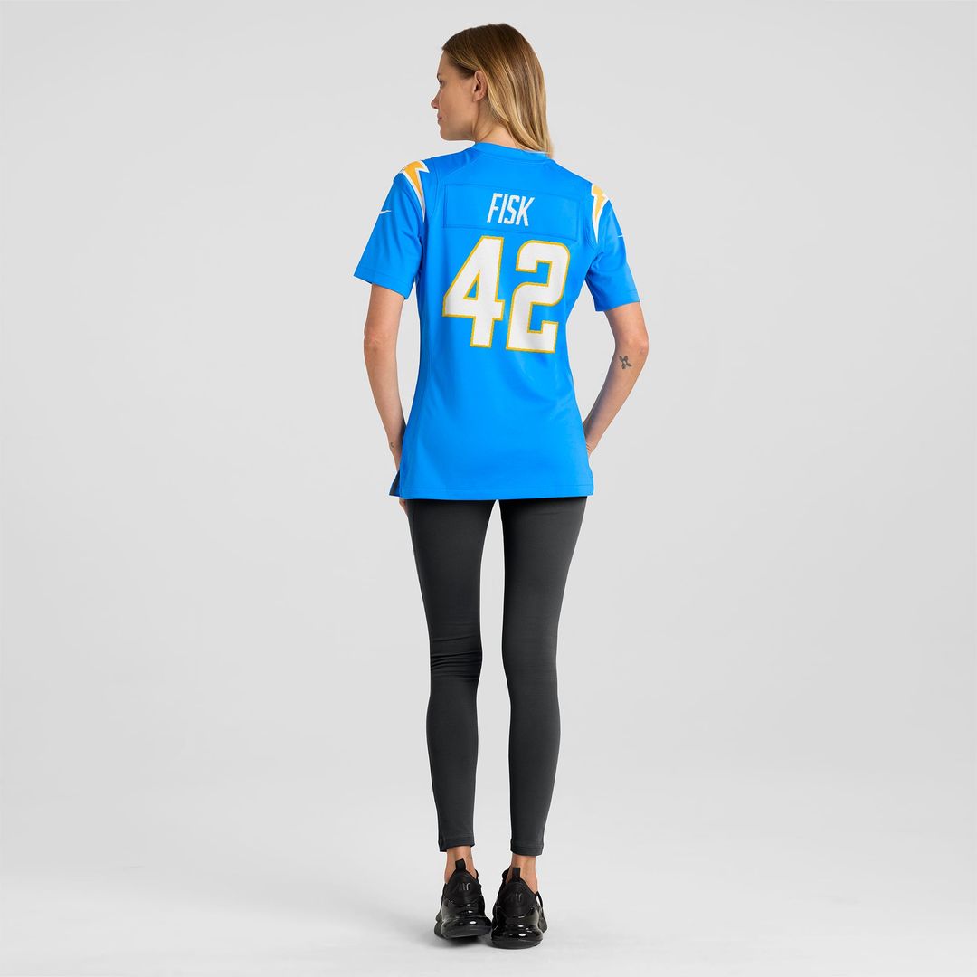 Tucker Fisk Los Angeles Chargers Women's Team Game Jersey - Powder Blue