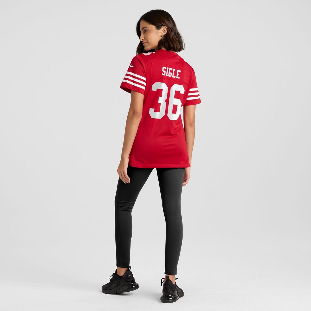 Marques Sigle San Francisco 49ers Women's Team Game Jersey - Scarlet